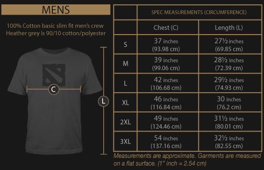 We Love Fine Size Chart