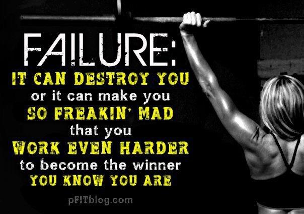 wordsforcheer's tweet photo. You only fail if you decide to. http://t.co/RSDCfA7lF0