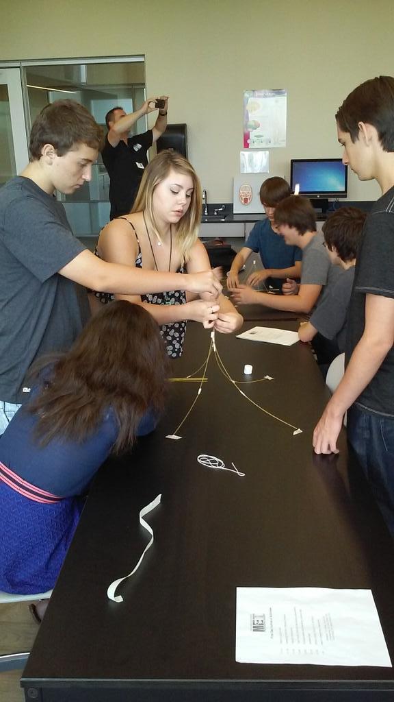 MET_Cybersecure's tweet photo. Students taken out of their comfort level to build a marshmallow #tower #PeoriaMET http://t.co/vIF00sboma