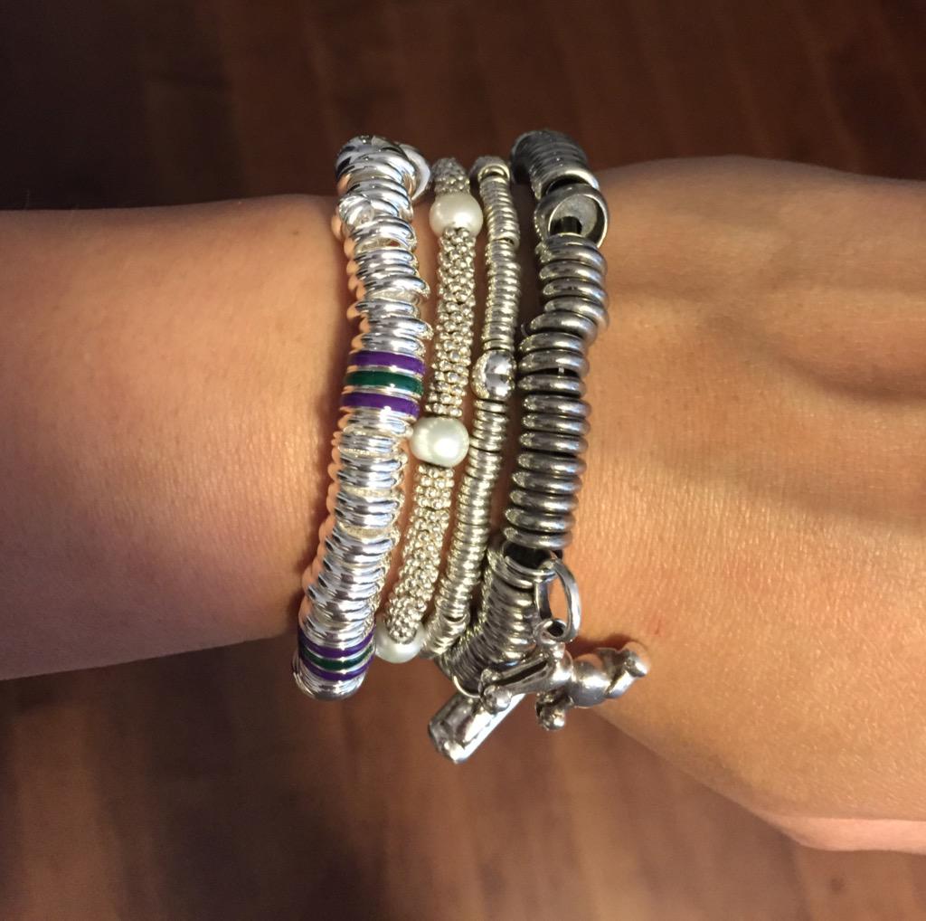 Girlstar28's tweet photo. Thank you @LinksofLondonCA love my #stackedstyle and adding this super special #Wimbledon sweetie to my collection! http://t.co/zgyaXQtVXX
