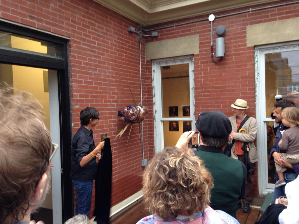 The unveiling of the Patrick Conner Award  <a href="/PCONAward/">Patrick Conner Award</a> by Rocky Dobey
Come visit it @TheatreCentre green roof