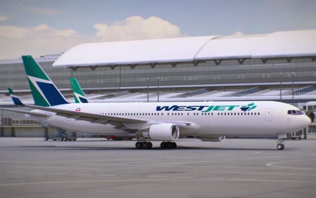 .<a href="/WestJet/">WestJet</a> updates logo for int'l 767s, using a maple leaf. Should it go fleet wide? #AvGeek airlinereporter.com/2015/08/westje…