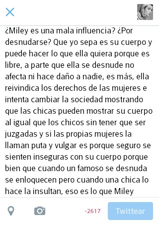 male55's tweet photo. "@cyxrs: "es vergonzoso tener a miley de idola, da asco"
AQUÍ ESTÁ MI RESPUESTA. http://t.co/18GkKy4x7D"