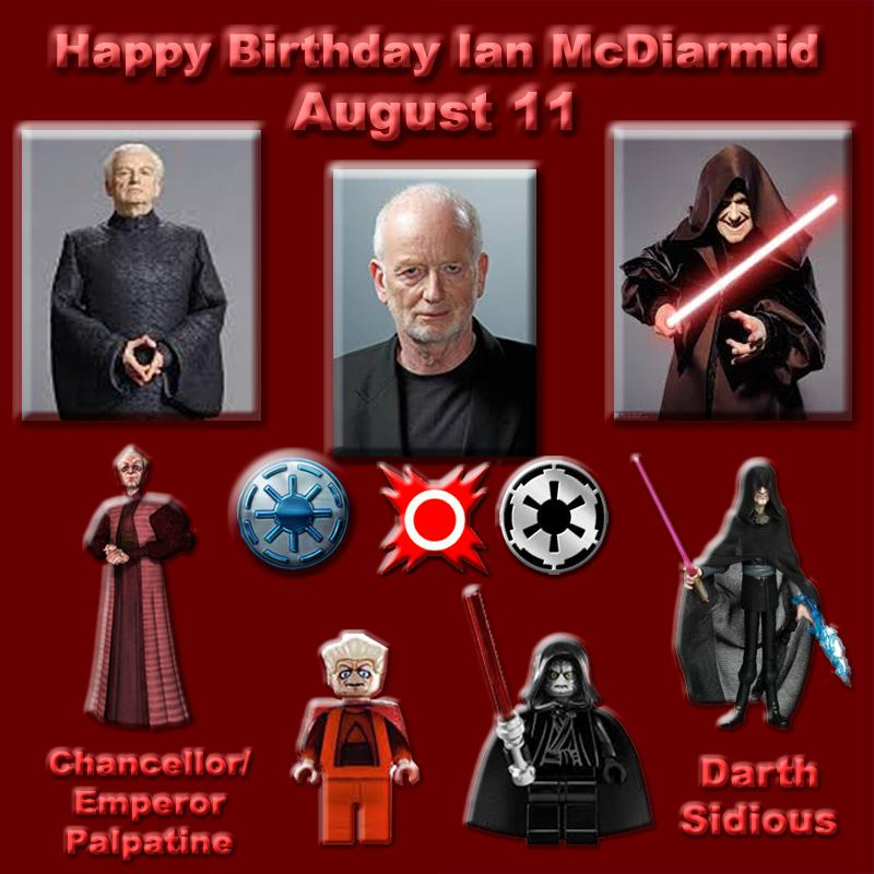 Happy Birthday to Ian McDiarmid, best known for his role as Palpatine/Darth Sidious in films 