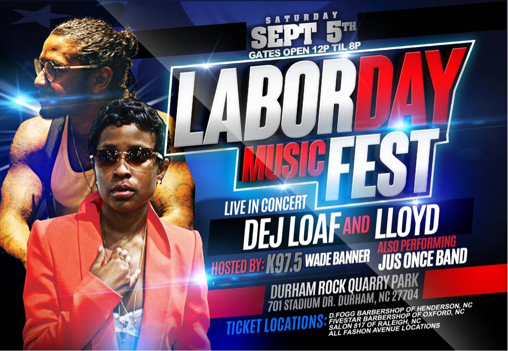 LMTrecords's tweet image. @DejLoaf @Lloyd_YG @FireworksEnt Celebrates  #LaborDay in Durham, NC with K97.5 own Wade Banner &amp;amp; Jus Once Band! #LIT