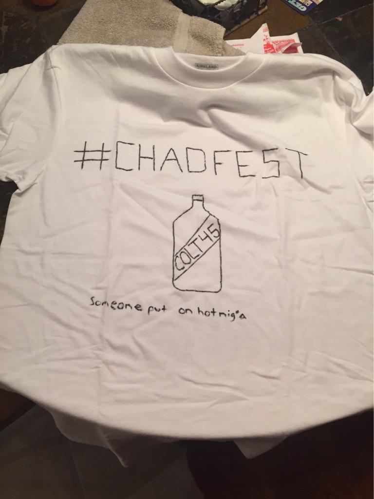 mikekelleher21's tweet photo. Exclusive #chadfest tees! http://t.co/Ghoy2V2XQZ