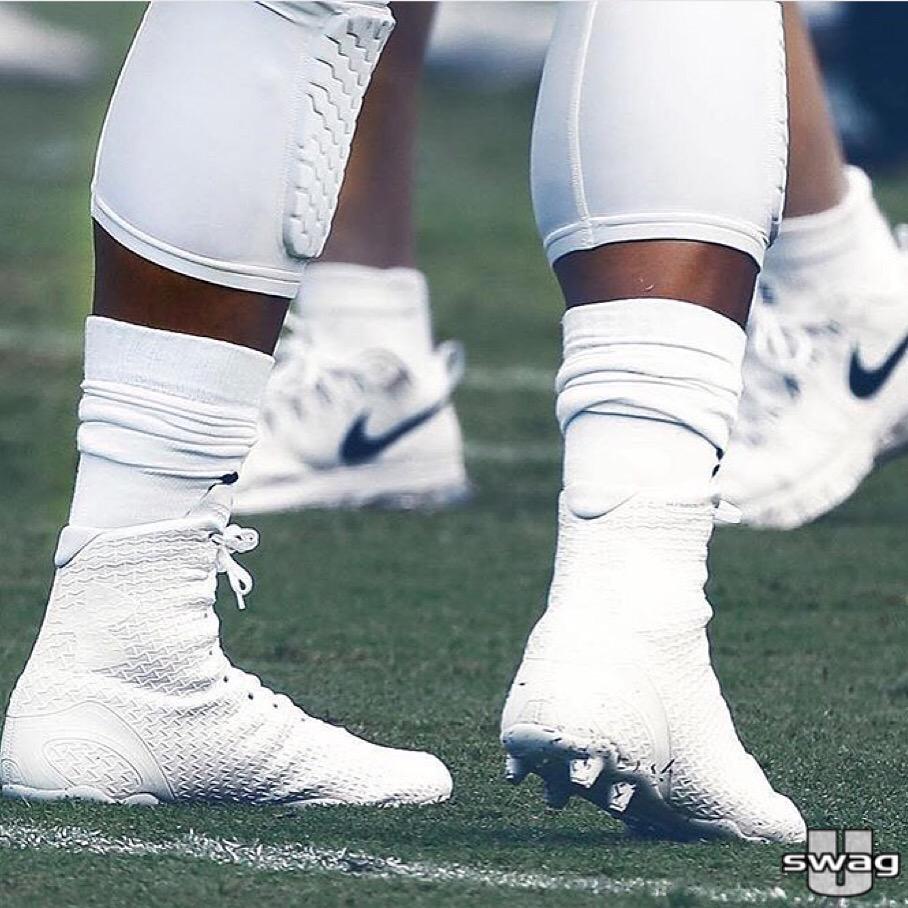 all white cam newton cleats