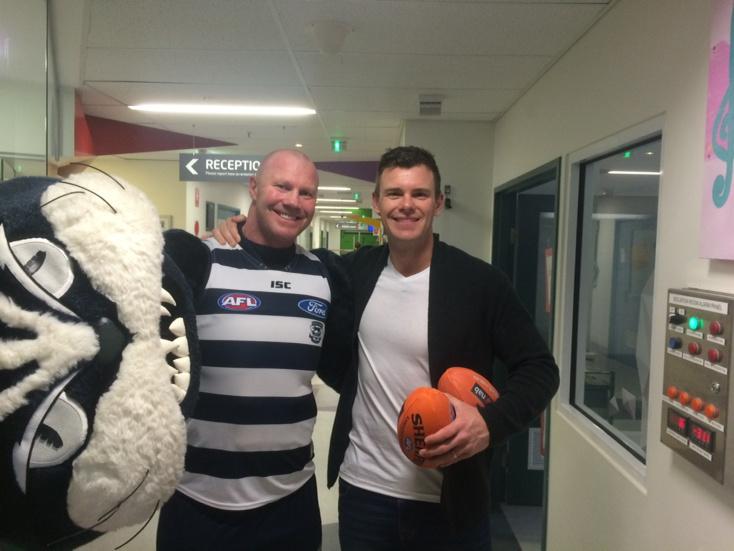 Swannies killed me on the weekend! NAB fan shake pledge and I lost! But the kids were smiling! That's the main thing