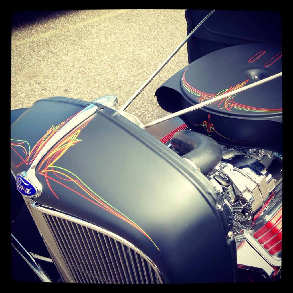 tcrodandcustom's tweet image. #32ford #pinstriped #flatblack #hotrod #scavengers