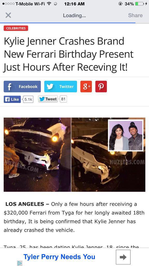meekactions's tweet photo. She crashed her car already 😂 http://t.co/zNFVIVAfIV