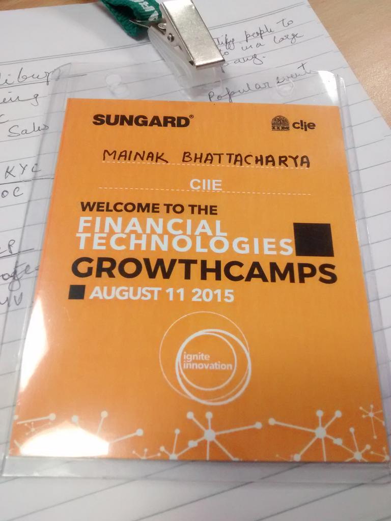 mainak_mb's tweet photo. Day 2 of #Fintech #Growthcamps with @SunGard @CIIEIndia #ThinkPune http://t.co/8SQzqjsmfj