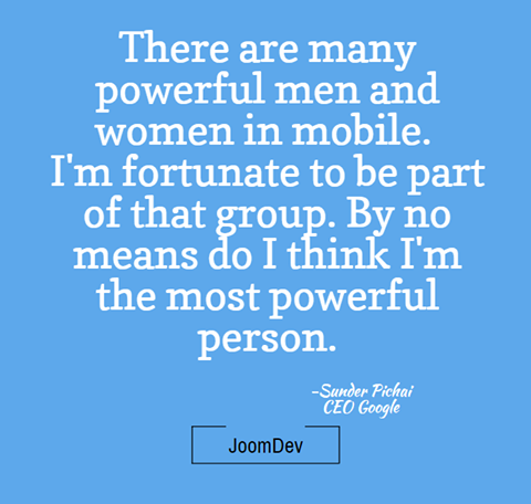 joomdev's tweet photo. Amazing lines by - #SunderPechai - New CEO of #Google.
#Indian #SocialMedia #Inspiration #Joomdev #Simplicity http://t.co/ROI348z136