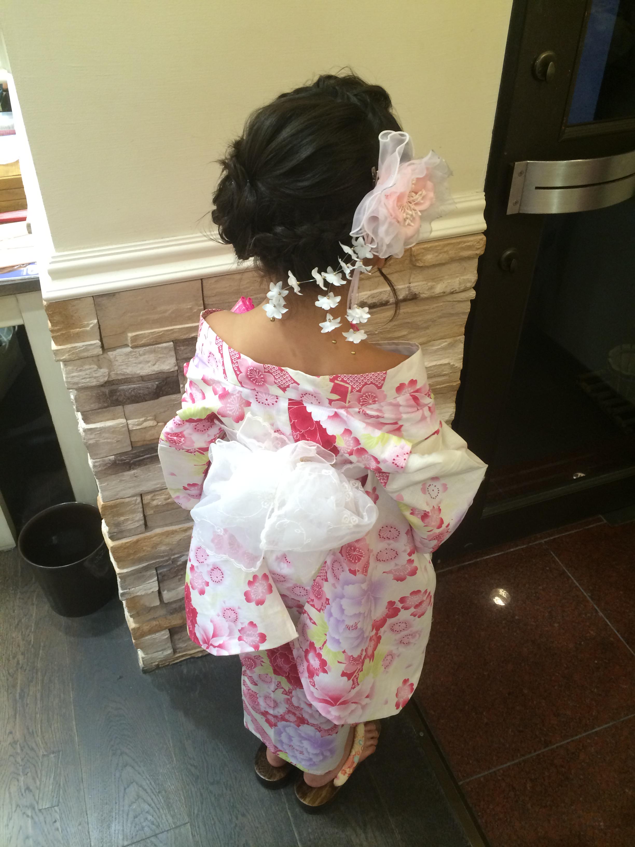 大阪心斎橋ﾍｱｾｯﾄ専門店ace ｴｰｽ 浴衣 花魁着付け 子供ちゃんのおいらんは色っぽくなるどろかめっちゃ可愛いく 似合っておりました Http T Co In7sgqvpqk Twitter