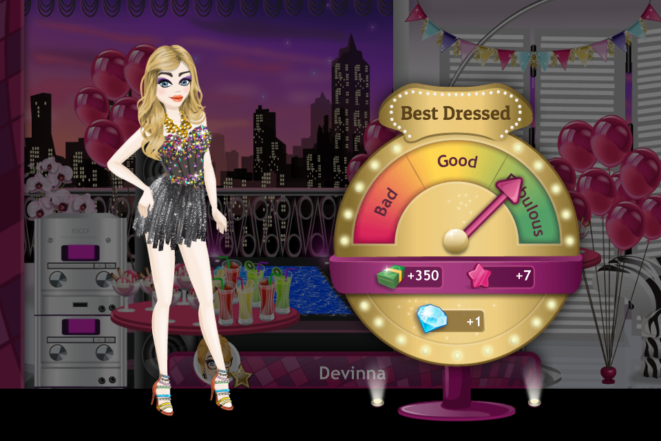 Oh, wow! It seems I’m the best dressed at the party! #SUPERSTARLIFE https://itunes.apple.com/us/app/superstar-life/id747977899?mt=8 …