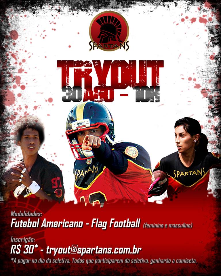 spartans_fa's tweet photo. @CurtiESPN da uma força TRYOUT @spartans_fa Fut Americano - Flag Masc. Fem Inscreva-se http://t.co/xaIsLaV5xv http://t.co/ZzCcJ4dhwT