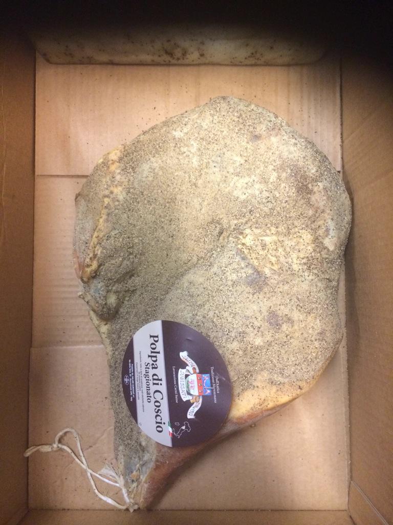FierroAlessio's tweet photo. Our new entry Polpa di coscio from Toscana , made by #Subissati ..😜 @JamesSteen100 @carmela_kitchen @girlwhoateitaly http://t.co/sIj4a3wfDe