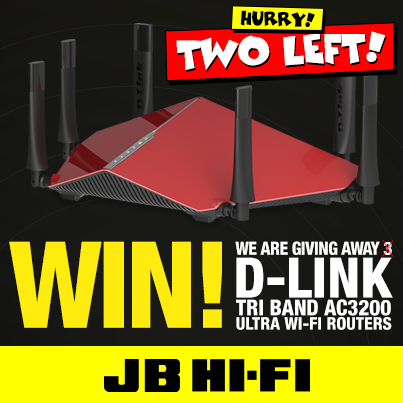JBHiFi's tweet photo. We still have 2 D-Link AC3200 Ultra Wi-Fi Routers to give away! Enter here: http://t.co/7W7UiBWUX5 http://t.co/NW2GV7EFfS