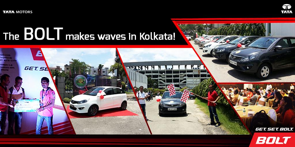 TataBolt's tweet photo. The Bolt’s #GetSetBolt mileage rally electrified Kolkata! Santu Das topped the rally with a mileage of 30.4 km/l http://t.co/09ppOqrXhy
