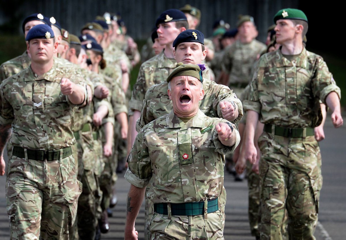 Photo of the day - Army major orders 'eyes right' during a recent passing out parade at Redford Barracks, Edinburgh.