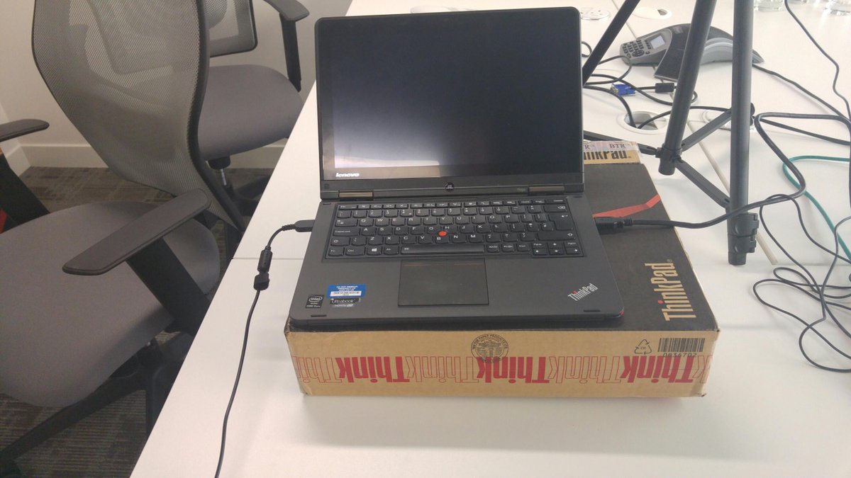 joefawcett's tweet image. Oh yes sir, each Lenovo ThinkPad comes with a free stand #functionoverform