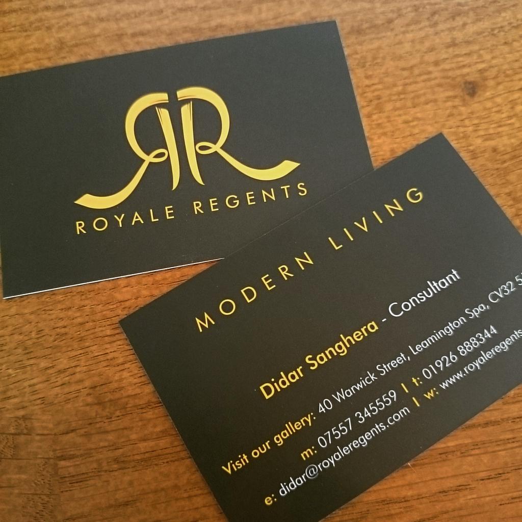 Luxury #BusinessCards for a new customer opening their doors in #leamington this week! #designandbranding #loveleam