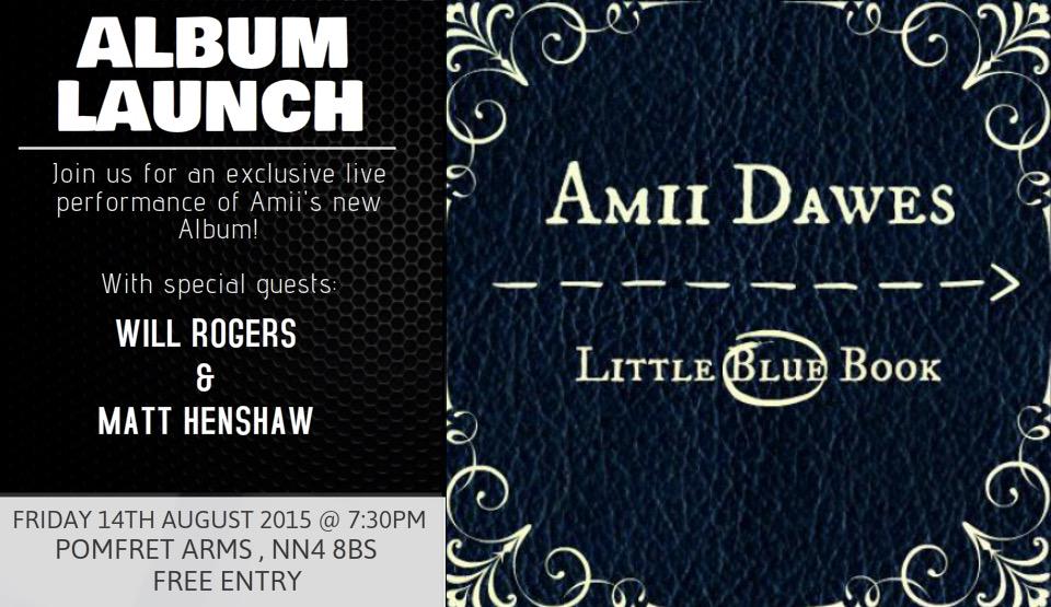 Join us for an exclusive performance of <a href="/amii_dawes/">Amii Dawes</a> new album at her album launch this Friday ! Plus Special guests !