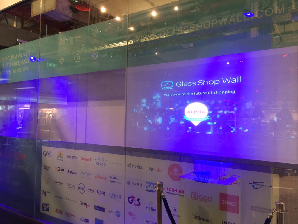 First <a href="/GlassShopWall/">Glass Shop Wall</a> is here <a href="/StoreFuture/">Store of the Future</a>. Come visit at <a href="/NewBabylonDH/">New Babylon</a> #startup <a href="/InfluxPR/">Influx PR & Communicatie</a> <a href="/adformatie/">Adformatie</a> <a href="/BNR/">BNR Nieuwsradio</a> <a href="/Emerce/">EMERCE</a>