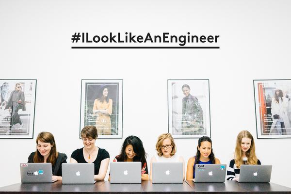 Proud to work with these <a href="/lyst/">LYST</a> ladies #ILookLikeAnEngineer #womenintech bit.ly/1f5arNS (via <a href="/MakingLyst/">Making Lyst</a>)
