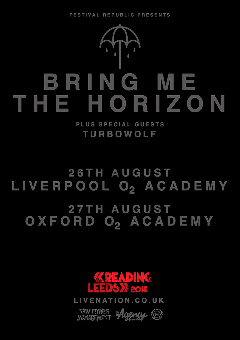 bmthofficial's tweet photo. Check your inboxes @OfficialRandL ticket holders, tickets available now for you. More on sale Friday http://t.co/Pd9njIoyWT