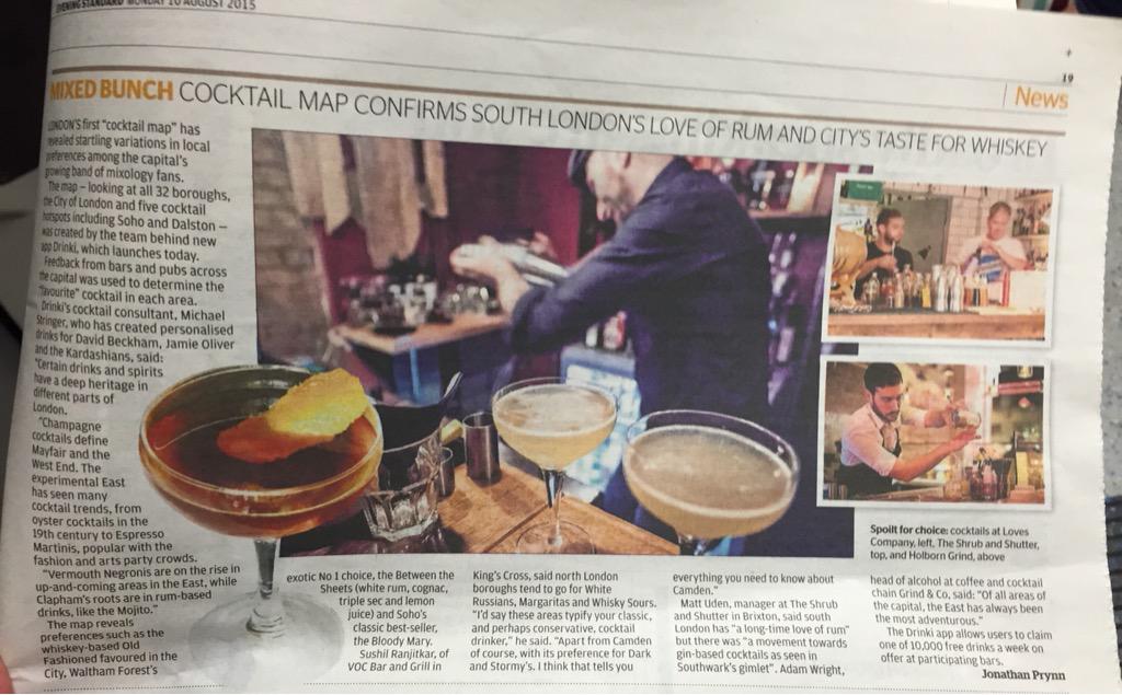 A cocktail app for London? Yes please... <a href="/brie_rl/">Brie Rogers Lowery</a> <a href="/elpluck/">Emma Pluck</a> <a href="/Laura_Graham_85/">Laura Graham</a> <a href="/leilapritchard/">Leila Pritchard</a> <a href="/drinkiapp/">drinkiapp</a>