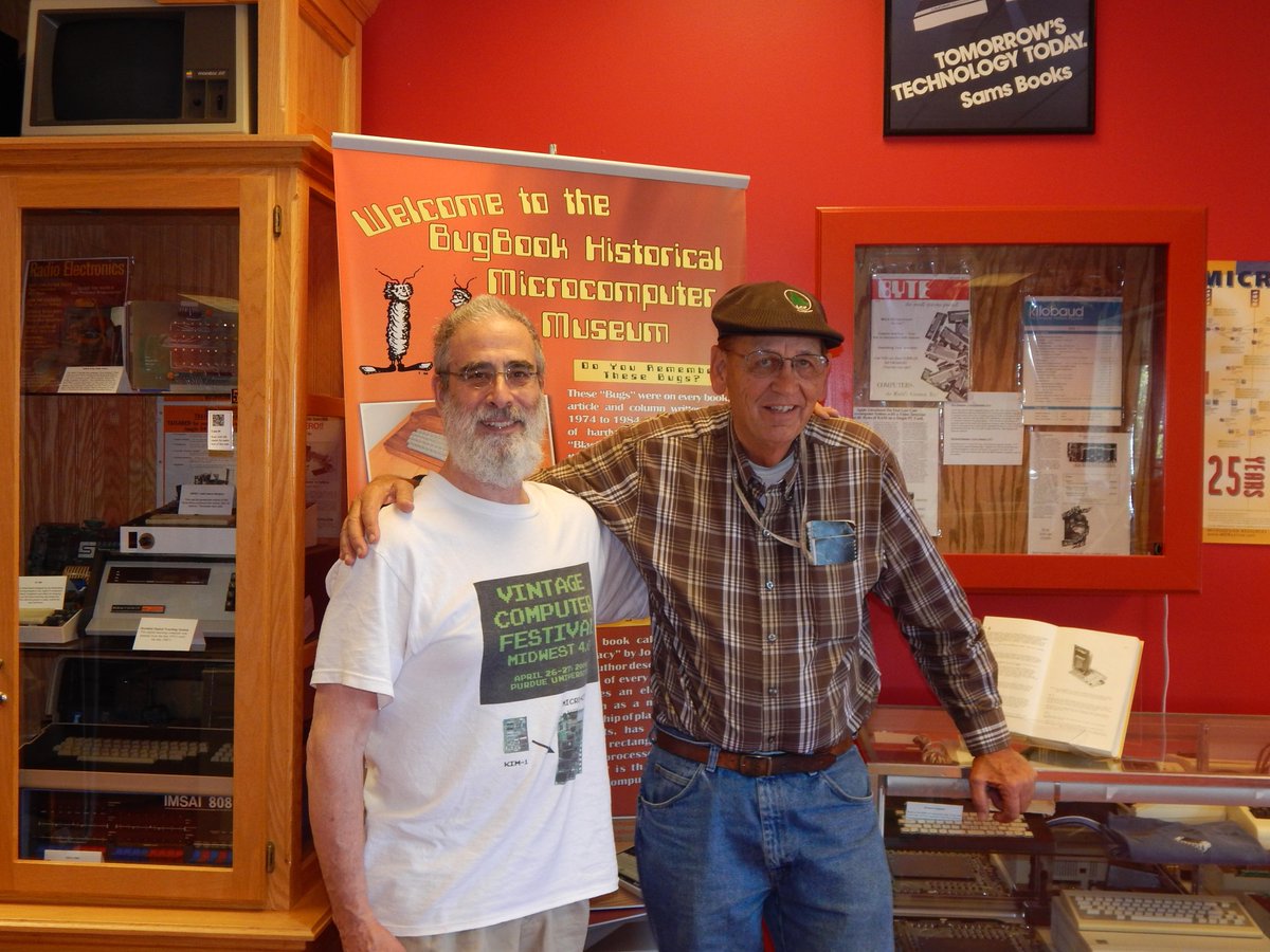 computerhobby's tweet image. Jack Rubin visited our #computer_museum last week. #bugbook Good chat with Jack. facebook.com/BugBookCompute… …