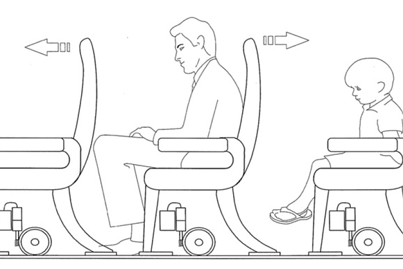 telegraaf's tweet image. Is dit dan de oplossing; de rijdende vliegtuigstoel? telegraaf.nl/r/24362392