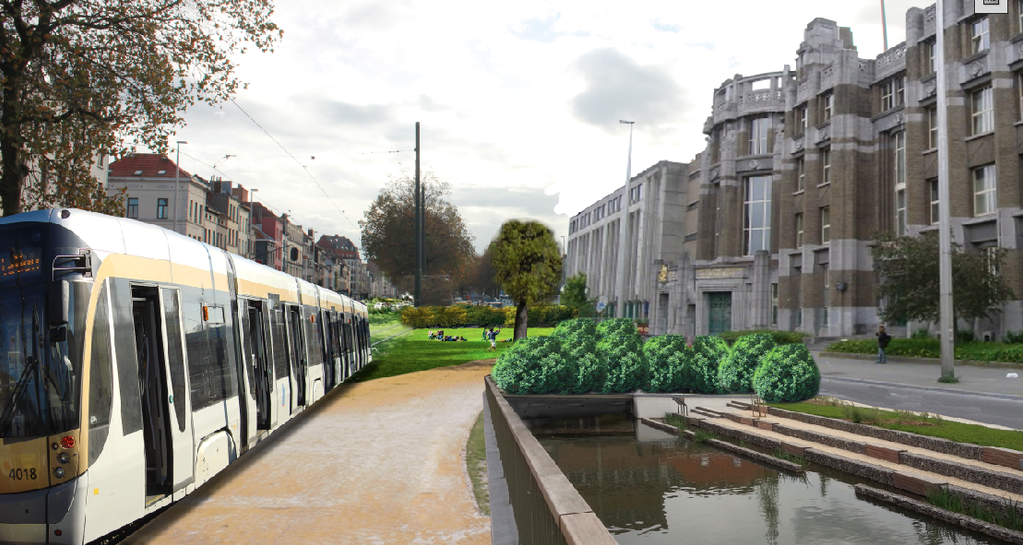 thecitygeek's tweet photo. Time to bring back the river Senne, #Brussels. Room for a great new public space with water here (image @DamiDeJonge) http://t.co/wgzhPCyP8B