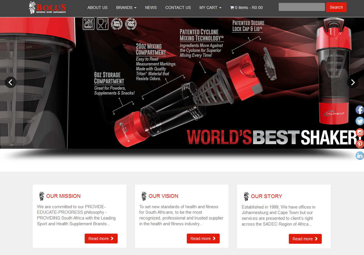 DBase_Solutions's tweet photo. Another e-commerce solution for sport &amp; health supplements. Responsive to mobile / online shop http://t.co/Yi6kslaRMF http://t.co/YrsFmaZgGr