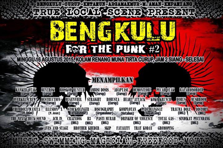 Skipfastcore's tweet image. True local Scene Present Bengkulu For The Punk #2 At Kolam Renang Muna Tirta Curup. 16 Agustus 2015 . Sampek jumpo!