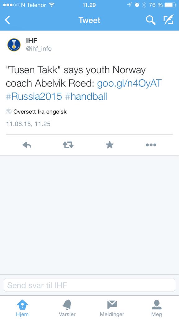 StigAaNygard's tweet photo. Ikke så mange som stiller med spillende trener i U-VM. Imponerende. #2hx http://t.co/Ser5CpXfGR