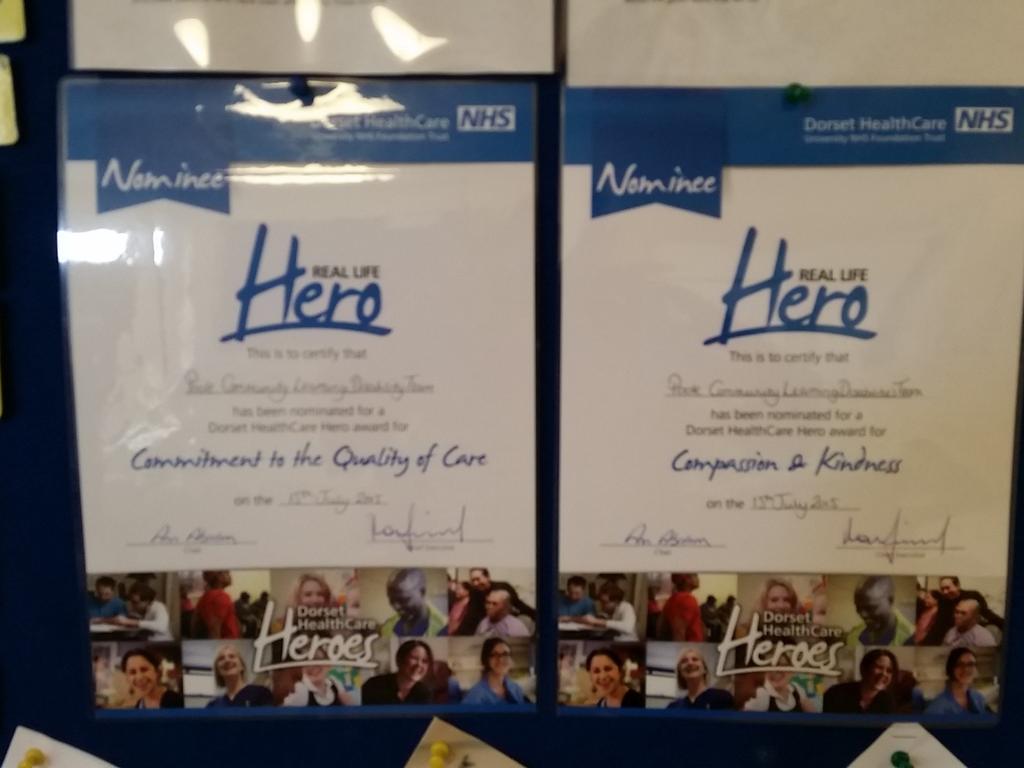 katehardy79's tweet image. Awesome to see our proud teams displaying their Hero nominations @DorsetHealth