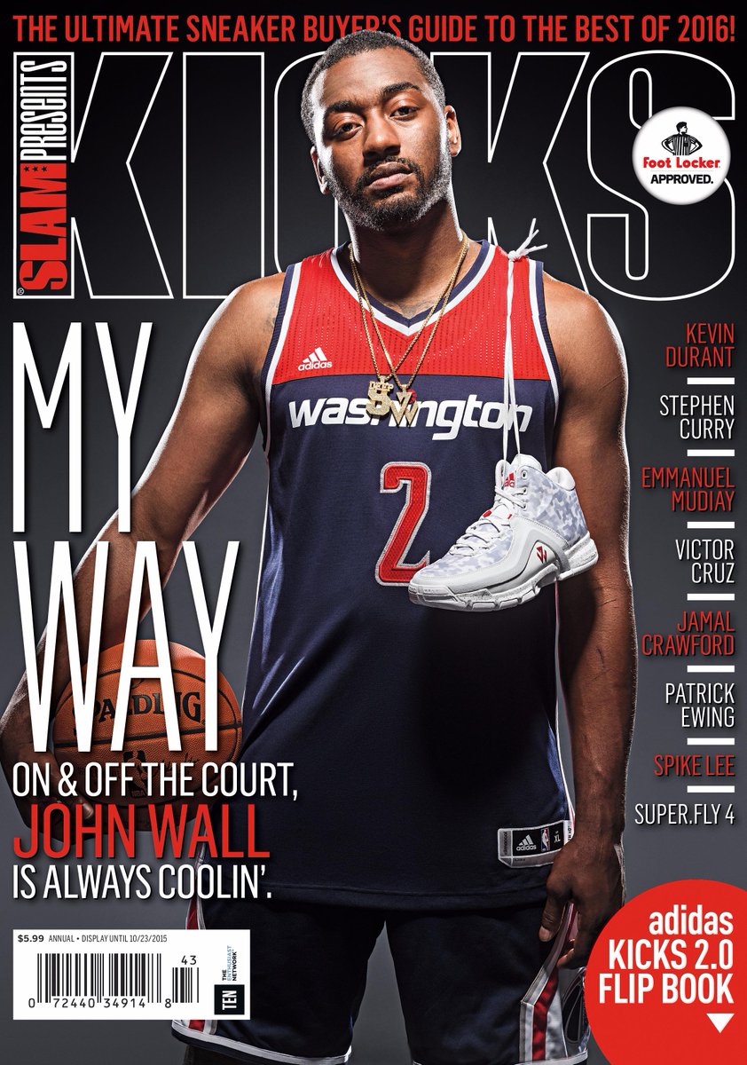 SLAMonline's tweet photo. .@WashWizards star @JohnWall does things his way. KICKS 18 is on sale now! http://t.co/TmOs12YI3v @adidasHoops http://t.co/z0lFBFS9xB