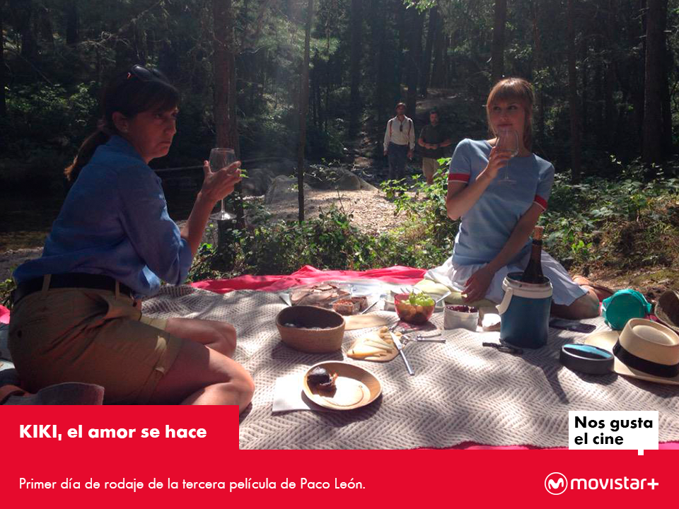 Bucólico picnic veraniego en el bosque...<a href="/pacoleonbarrios/">paco leon</a> sí que sabe cómo empezar un rodaje! #KIKI #KIKIElAmorSeHace