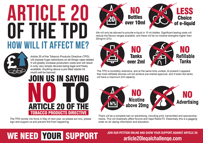 EleafUK's tweet photo. Its Article 20 #TPDTuesday!
RT to help spread the word :)
Follow the link & find out more: http://t.co/4mzgePtZge http://t.co/EsMKWMgoLB