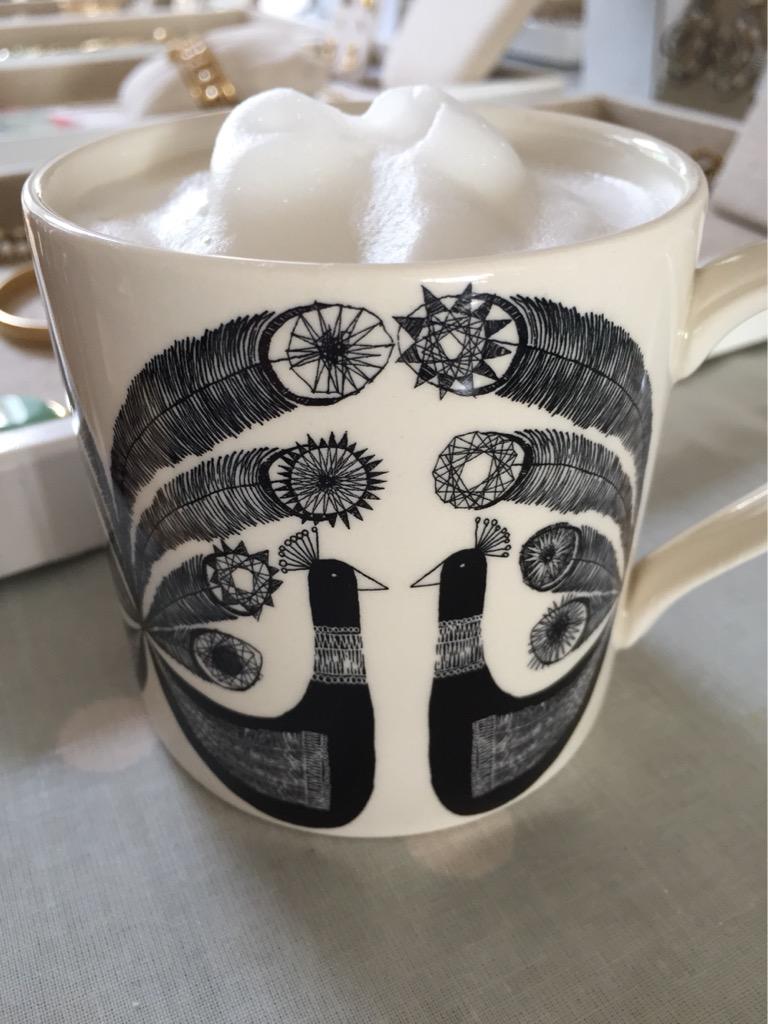 #coffee always tastes good in a gorgeous <a href="/CarlyDodsley/">Carly Dodsley</a> mug #design #sdjoy #flexible #working #Nespresso