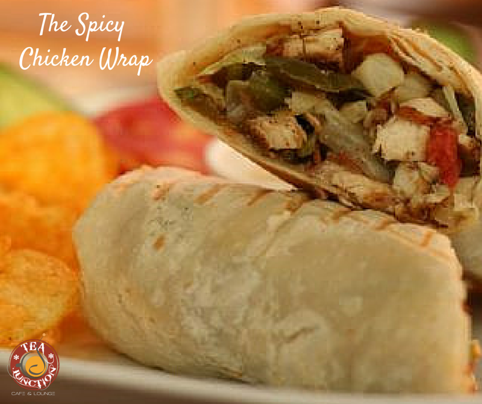 TeaJunctionCafe's tweet photo. Your weeknight indulgence - Succulent chicken in a soft tortilla wrap with just the right amount of spice and flavour http://t.co/ROeDhaxgoz