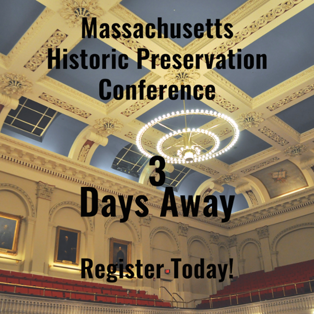 preservationma's tweet photo. #MHPC2015 is 3 days away! Have you registered yet? http://t.co/EBVzarVgdt http://t.co/lLJvdLcDUj