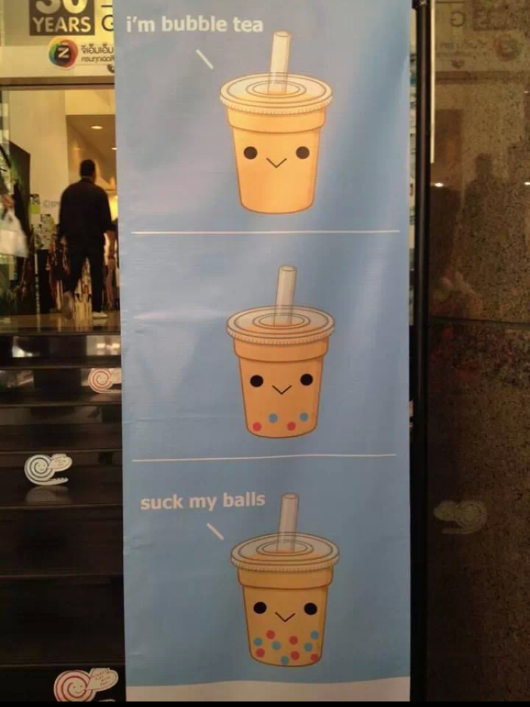 Brandhearts's tweet photo. Too the point advertising in Thailand http://t.co/pnW4NYtDeK