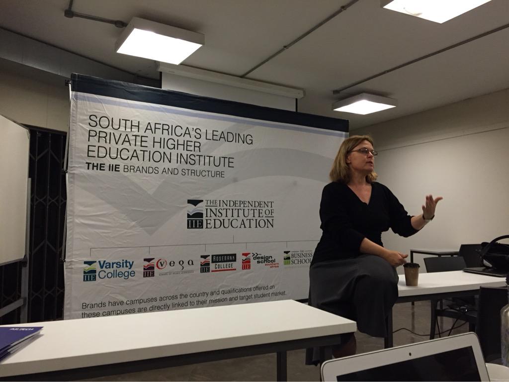 anetnorval's tweet photo. #brand_challenge briefing number 3 #Vega2015 #BC2015JHB #IIE Dr. Felicity Coughlan briefing in the Jozi students http://t.co/ATFkkmLwU2