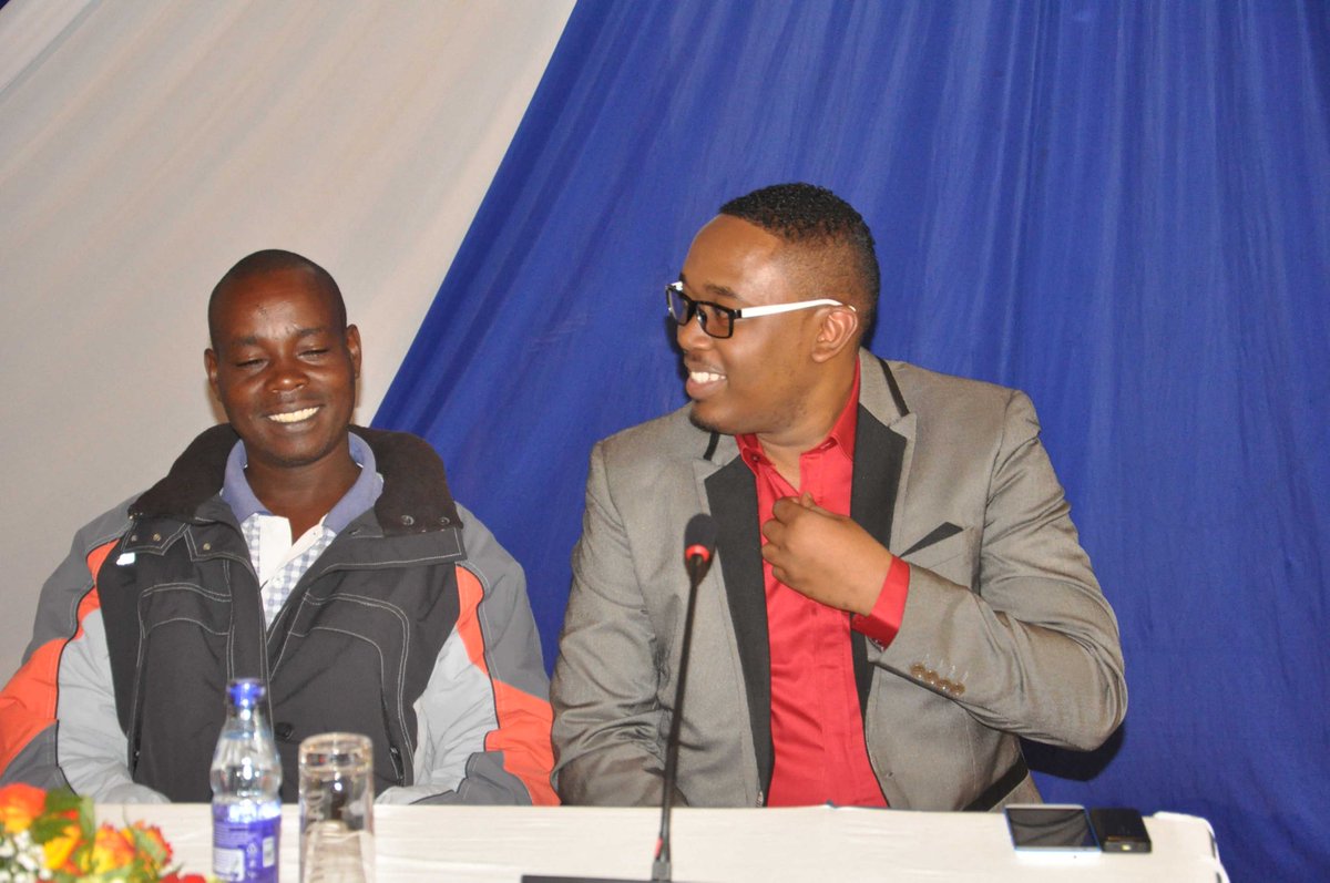 ZinduaChapaa's tweet photo. EARLIER: #ZinduaChapaa's 50M Grand prize winner David Kemboi at the podium... http://t.co/1eVhtiJzgi