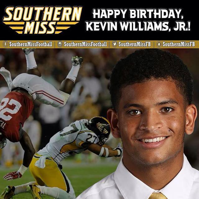 Happy birthday to DB Kevin Williams, Jr. from Frisco, TX!  