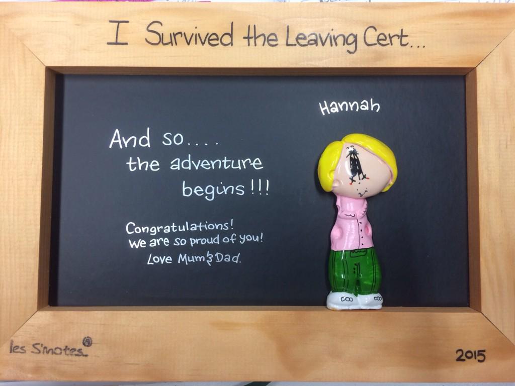 GiddyStudios's tweet photo. #LeavingCert results tomorrow. @GiddyStudios @DundrumTC #bestgiftever Gorgeous personal plaque €16! http://t.co/cU5P1Wxqax