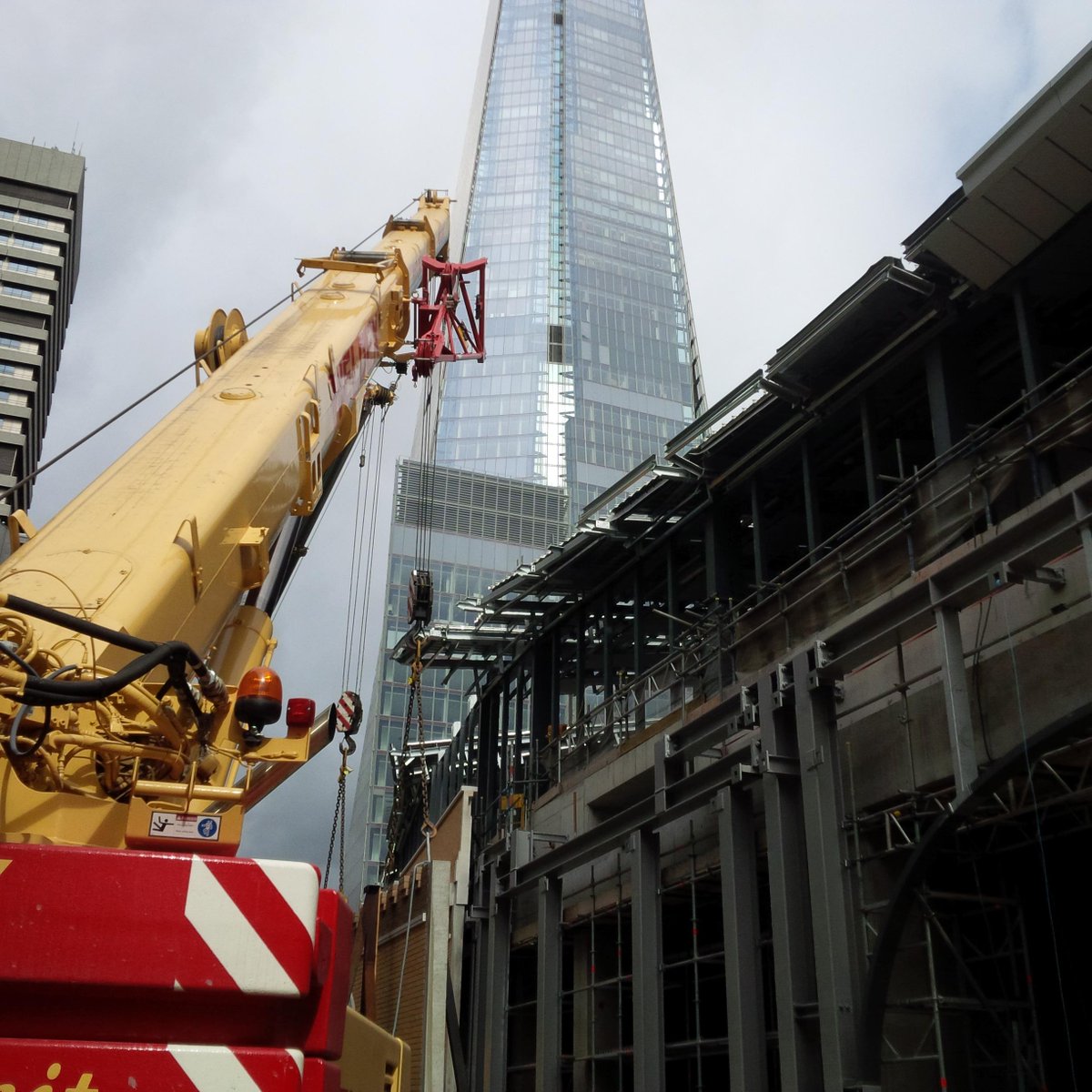 In the shadow of the #shard... work almost complete on the first phase of our #londonbridge facade