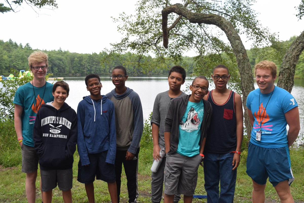 Teamwork is the goal of the New York YMCA Camp and is encouraged with cabin unity!